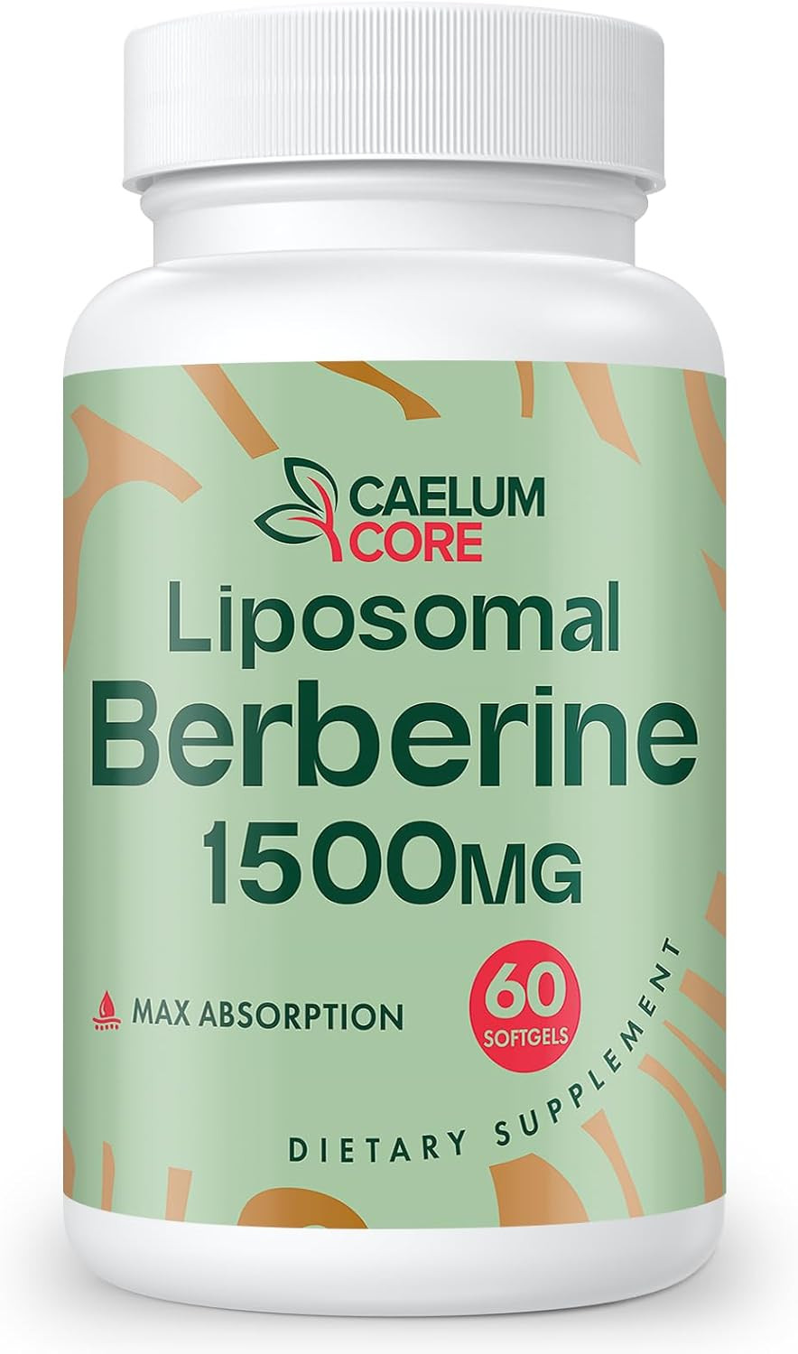 Liposomal Berberine HCL – Berberine 1500Mg Activates AMPK, High Bioavailability
