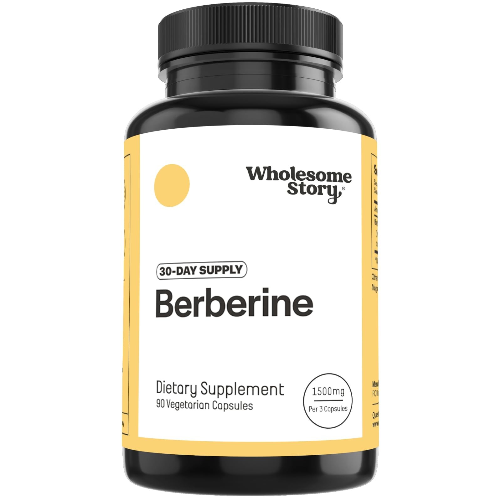 Berberine Supplement 1500mg | 500mg Per 90 Count (Pack of 1)