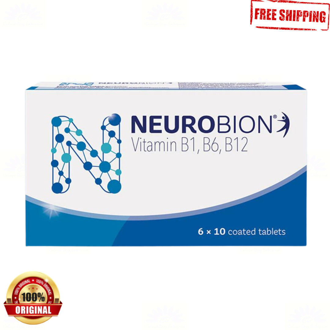 1 X Neurobion 60’s Vitamin B1, B6, B12 Improves Nerve Health & Function