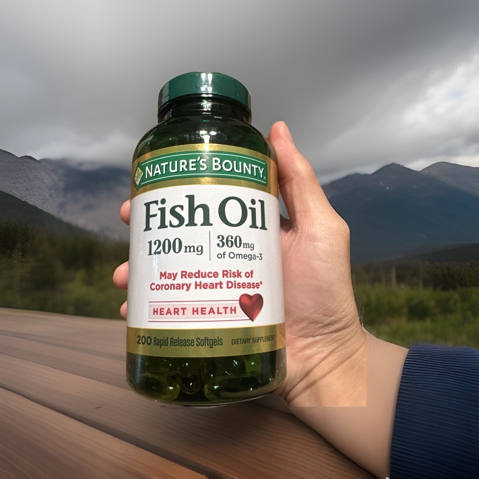 Nature’s Bounty Fish Oil Softgels – 200 Count