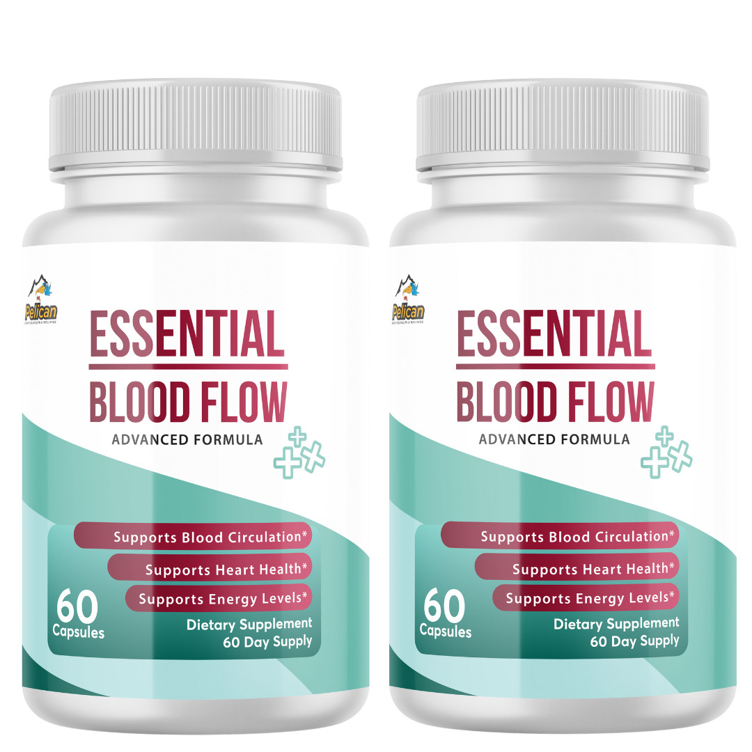 ESSENTIAL BLOOD FLOW- Blood Support- 2 Bottles- 120 Capsules