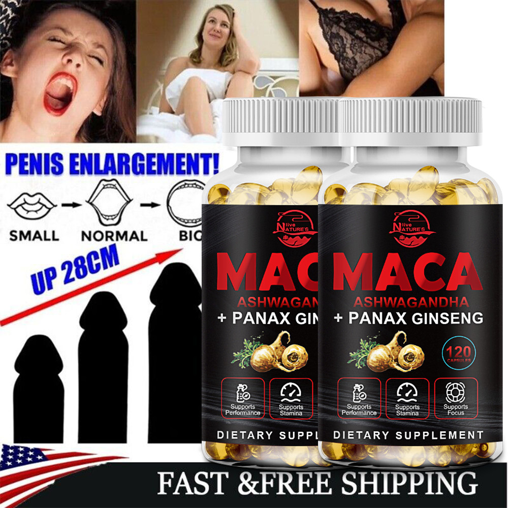 Peruvian Maca Root 12000mg 240 Capsules Organic Vitamins Supports Desire Stamina