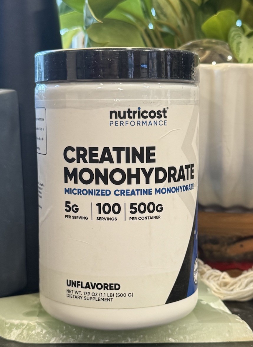 Nutricost Pure Creatine Monohydrate 500 Gram Powder Unflavored Exp 7/27