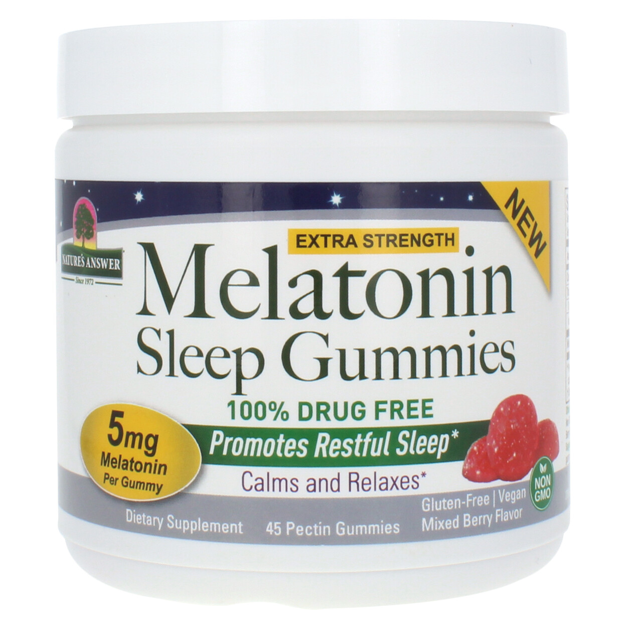 Melatonin Sleep Gummies – 45 Gummies 5mg of Melatonin | Supports Healthy Sleep