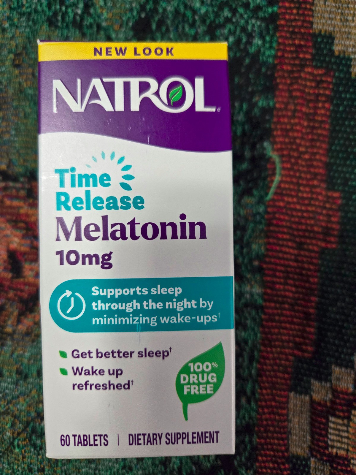 Natrol Advanced Melatonin 10mg Time Release Dual Action Sleep Aid 60 Tablets New