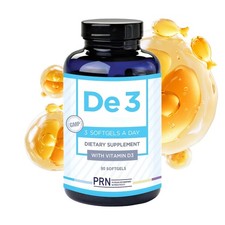PRN De3 Dry Eye Omega Benefits Dietary Supplement with Vitamin D3 – 270 Softgels