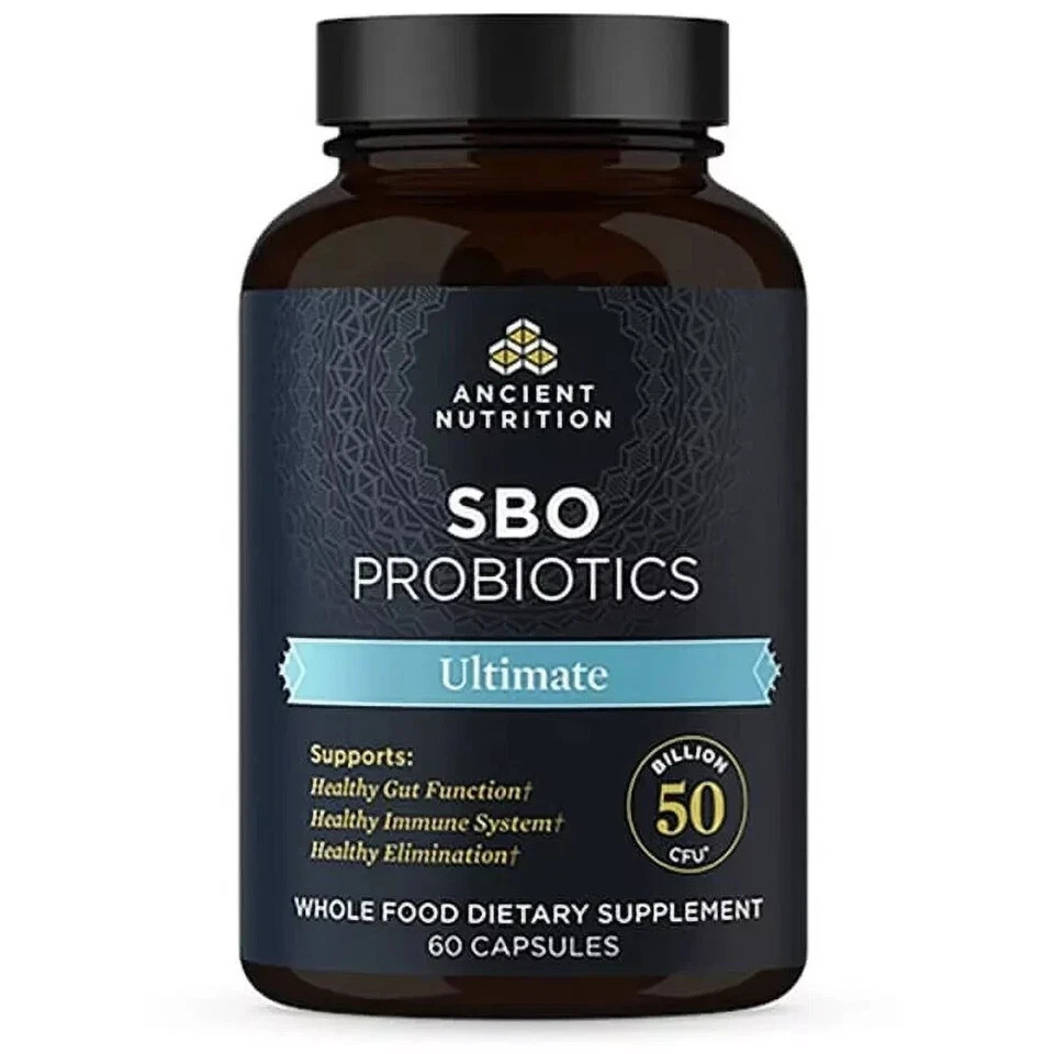 Ancient Nutrition Probiotics Ultimate 100 Billion CFU Capsules – 60 Count