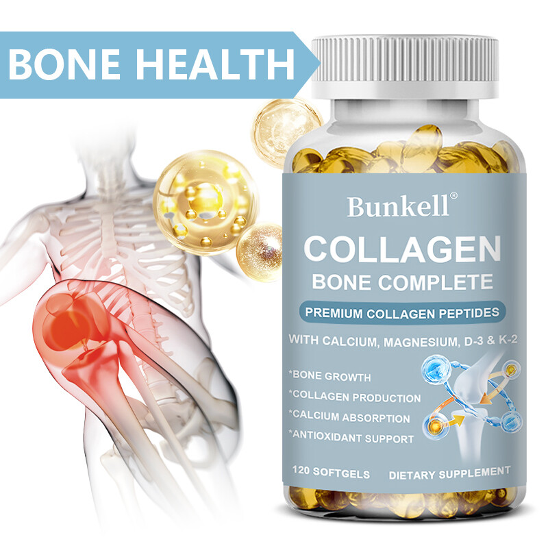 Collagen Bone Complete – Vitamin C, Calcium Absorption – Bone & Joint Support
