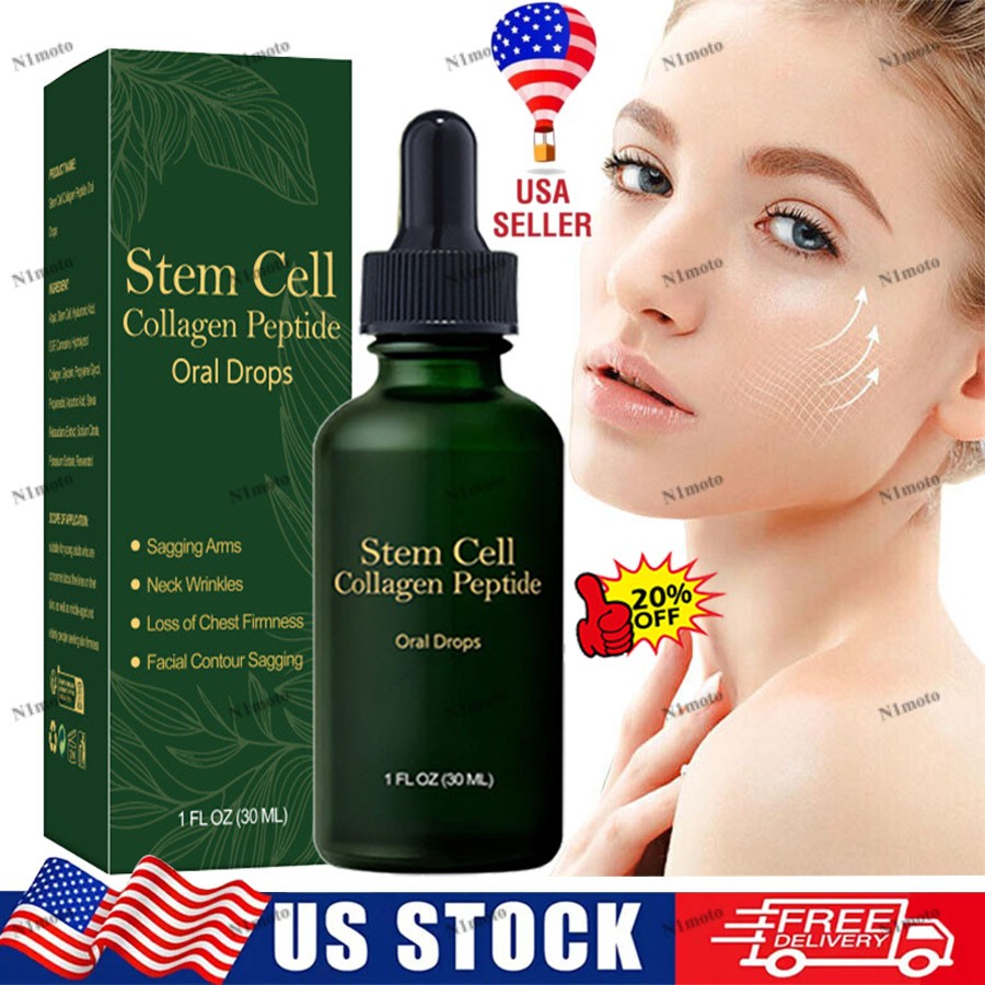 Lotmay Stem Cell Collagen Peptide Oral Drops Natural Advanced Body Care Liquids