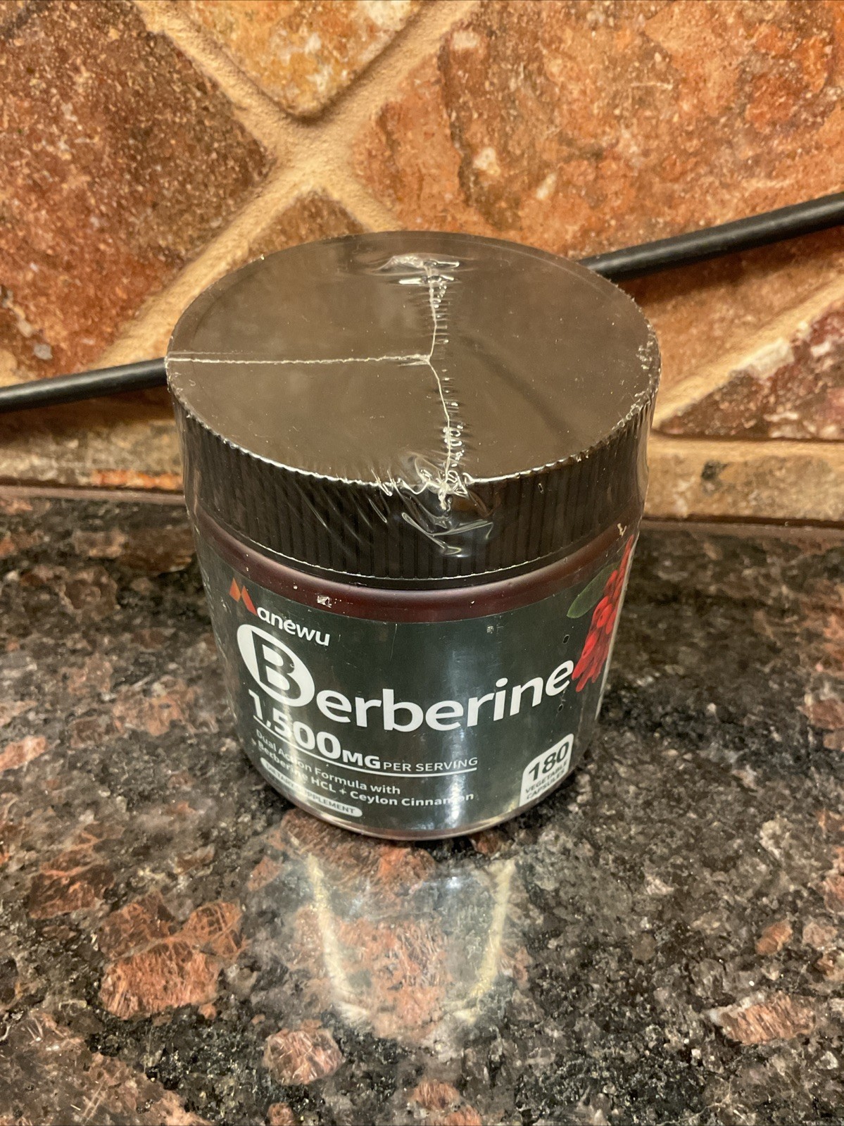 Manewu Berberine 1500mg with Cinnamon & Bergamot 180ct