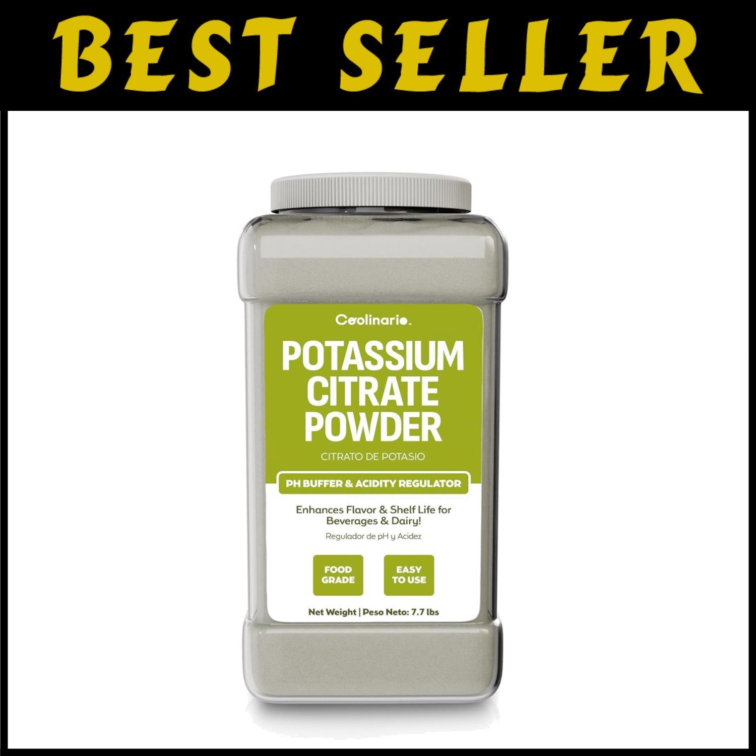 Potassium Citrate Powder for Beverages – 123.2 oz Free USA Shipping