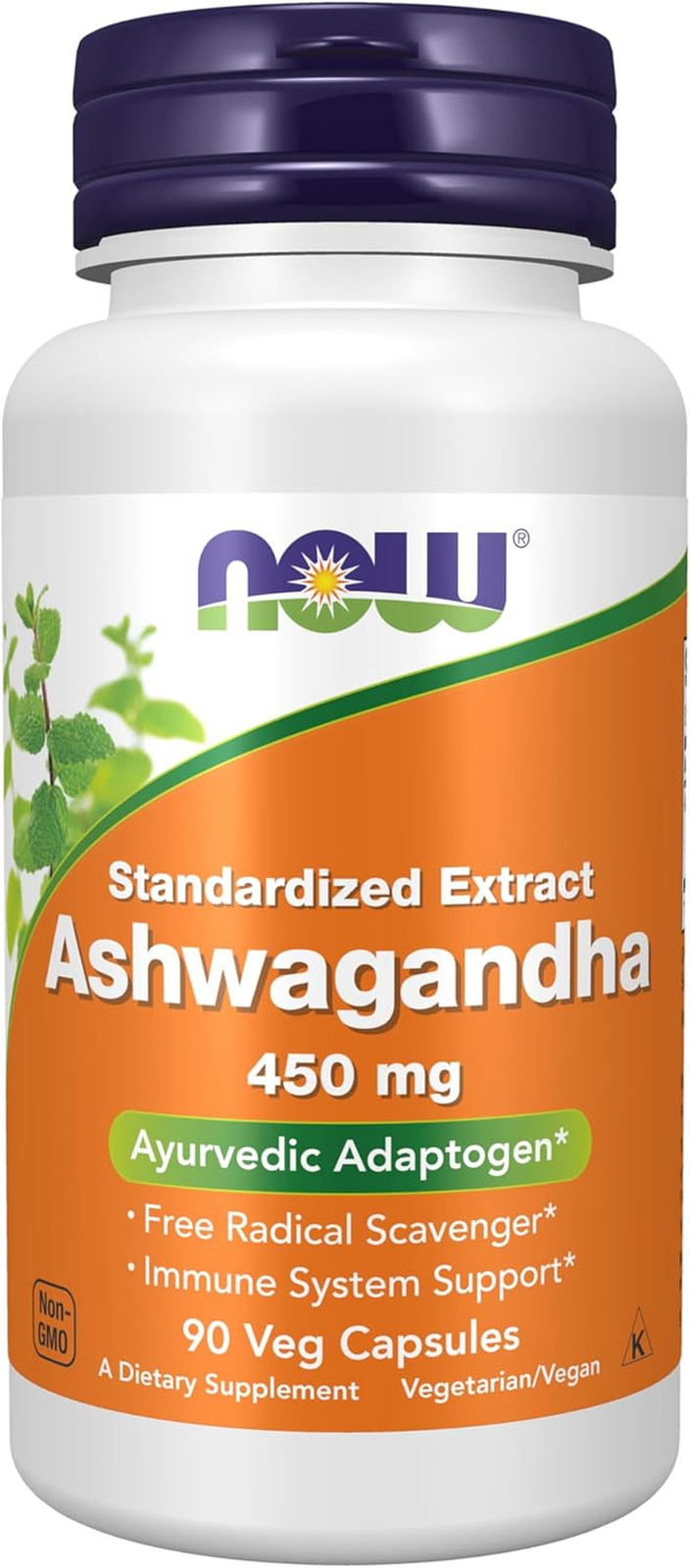 NOW Supplements, Ashwagandha (Withania Somnifera) 450 Mg (Standardized Extract),