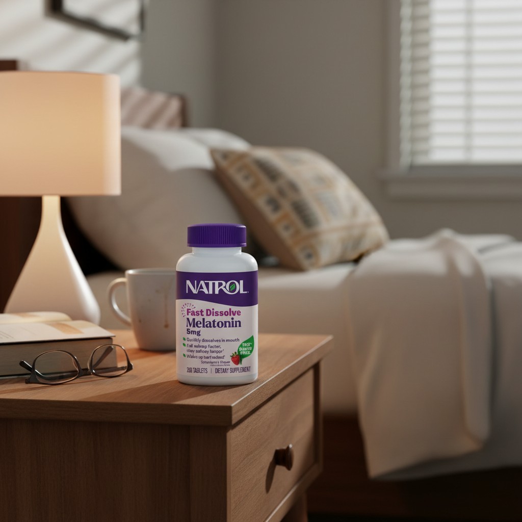 Fast-Acting Melatonin 5mg Tablets with Delicious Strawberry Flavor – 200 Tablets