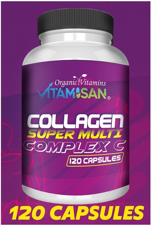 Multi Collagen Peptides Powder Caps 120 Hydrolyzed Protein Peptides l,II,llL,V,X