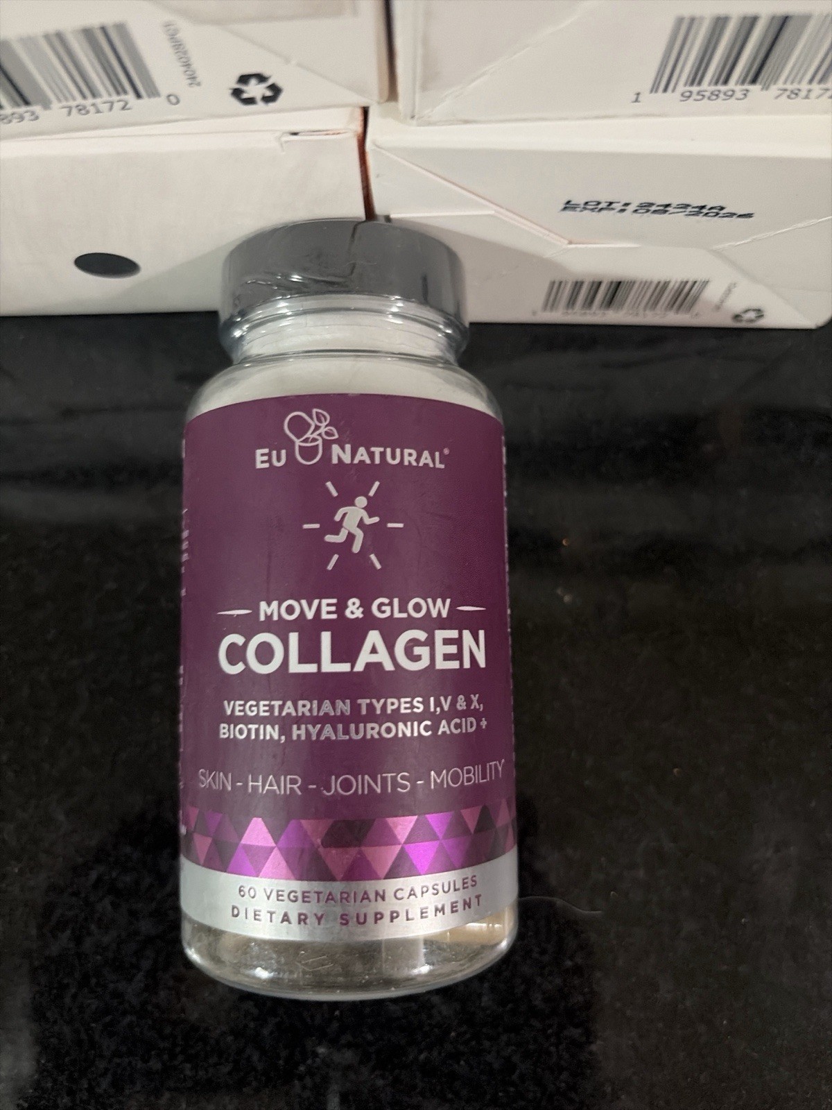 Eu Natural Move & Glow Collagen Biotin Hyaluronic Acid 60 Capsules