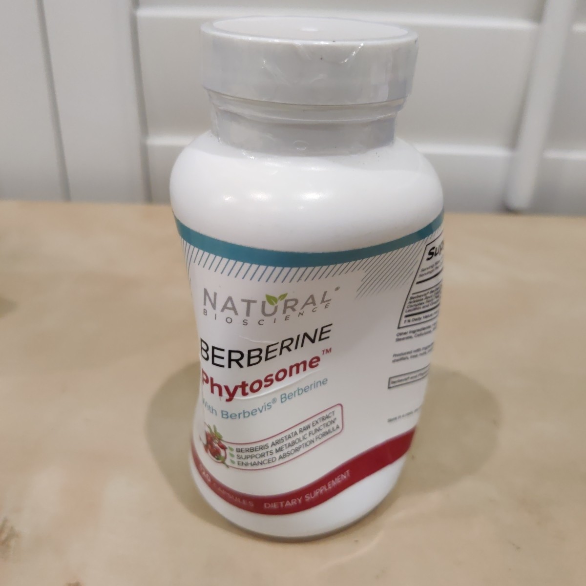 Berberine Phytosome w Berbevis, 550mg Enhanced Absorption Supplement 120 Caps