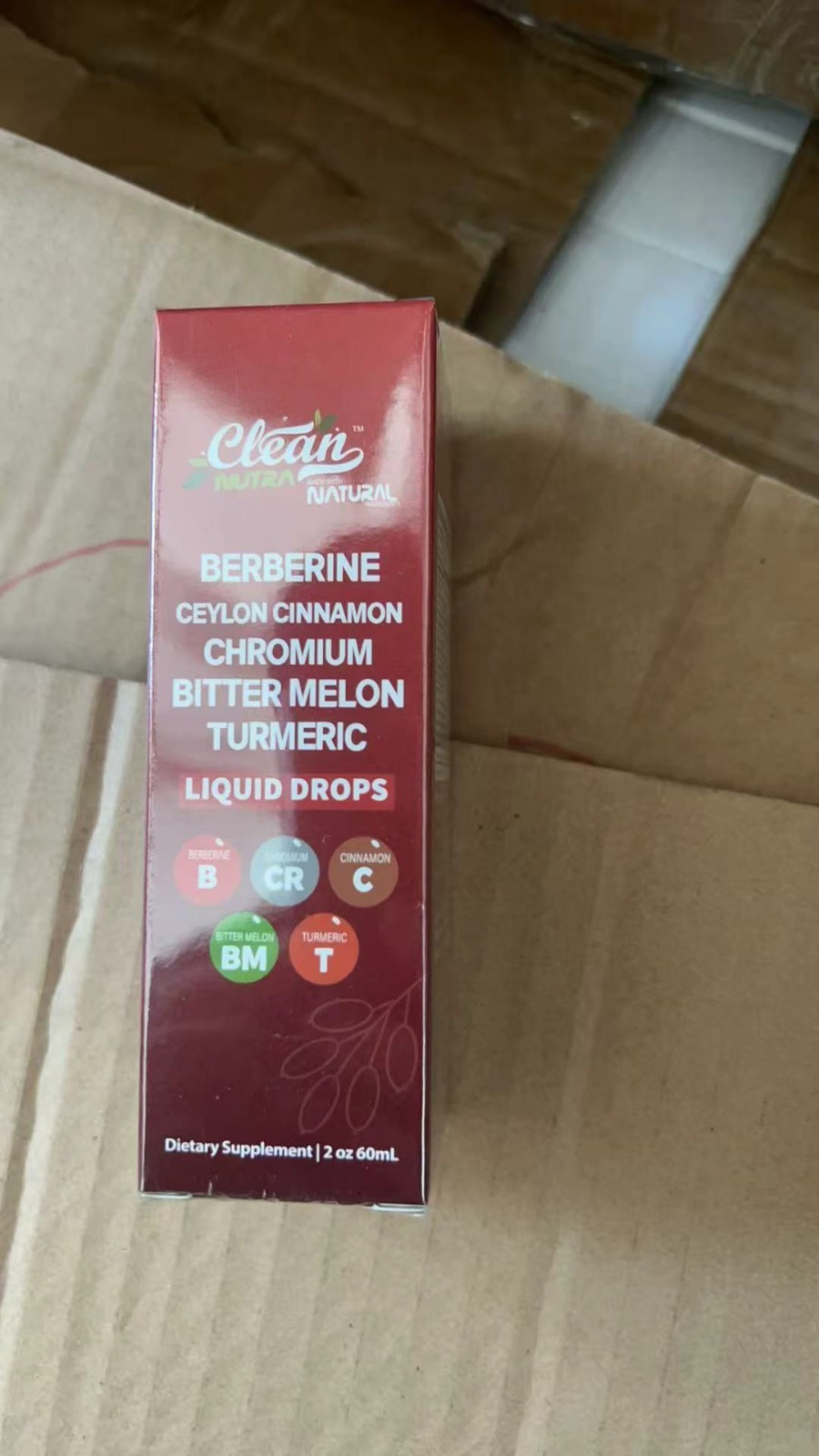 Clean Nutra Berberine with Ceylon Cinnamon Supplement Liquid Drops