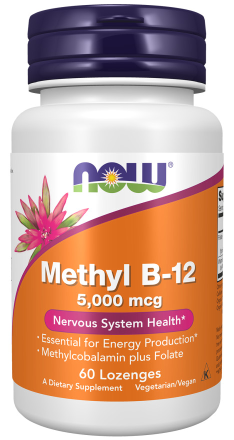Now Foods Methyl B-12 5000 mcg 60 lozenges  11/27EXP