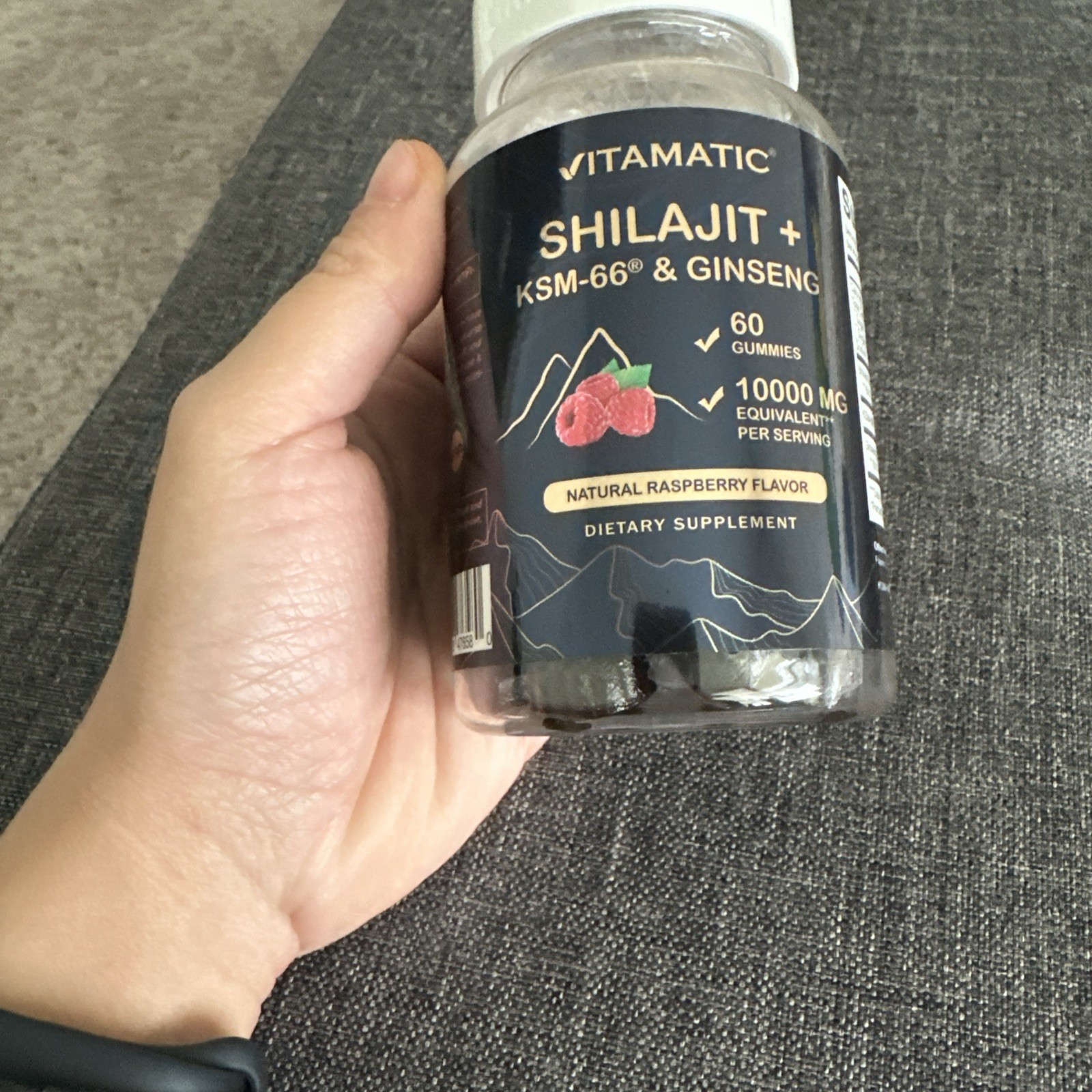 Vitamatic Shilajit KSM-66® Ashwagandha Ginseng Supplement 10,000mg, 60 Count