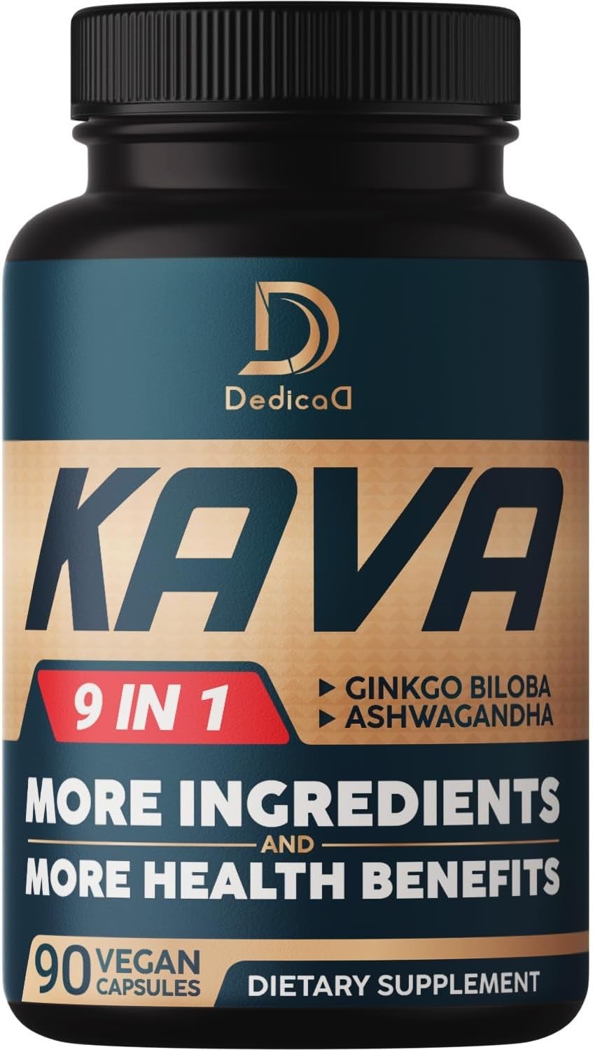 Kava Root Extract Capsules – 3 Month Supply Ashwagandha Root, Andean Cocoa
