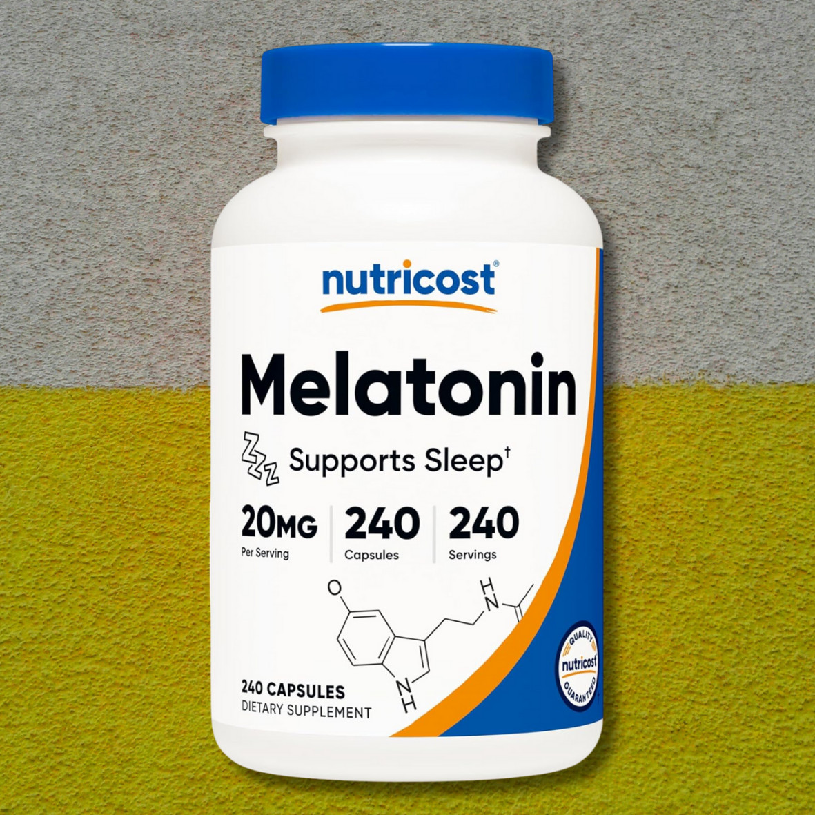 Melatonin 20mg, 240 Capsules – 20mg Per Serving, Non-GMO, Gluten Free
