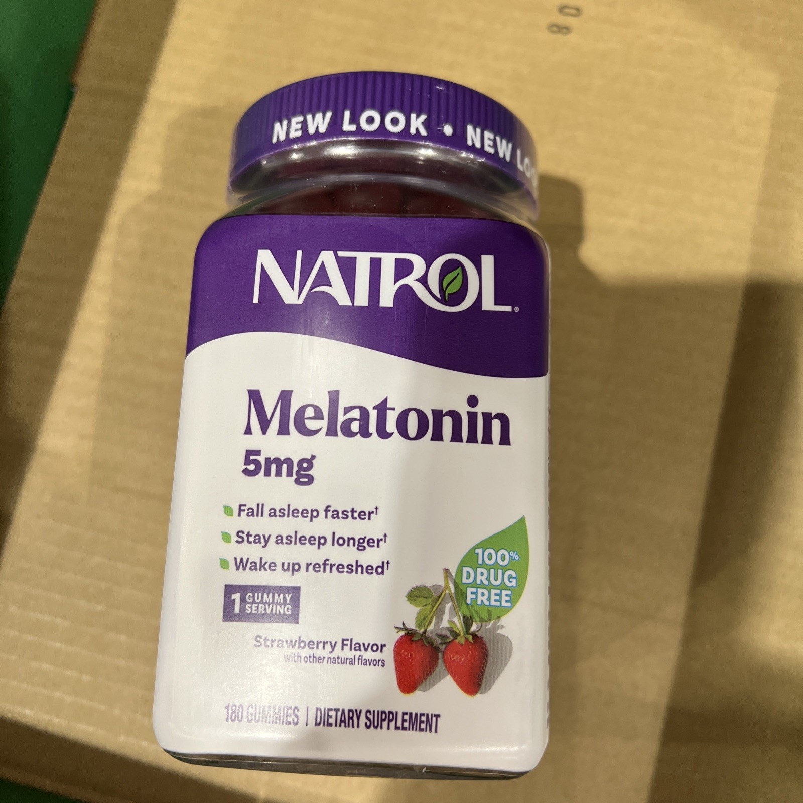 Natrol Sleep Melatonin 5 Mg – Strawberry  180 Gummies