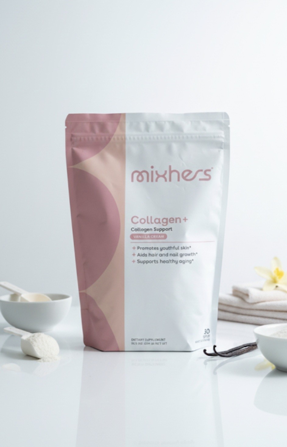 MIXHERS Collagen Powder Supplement | 30-Day Supply | Blend with Marine Collag…