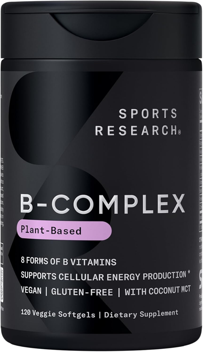 ® Vitamin B-Complex – Full Spectrum of B Vitamins with Methylated B12 & Folate –