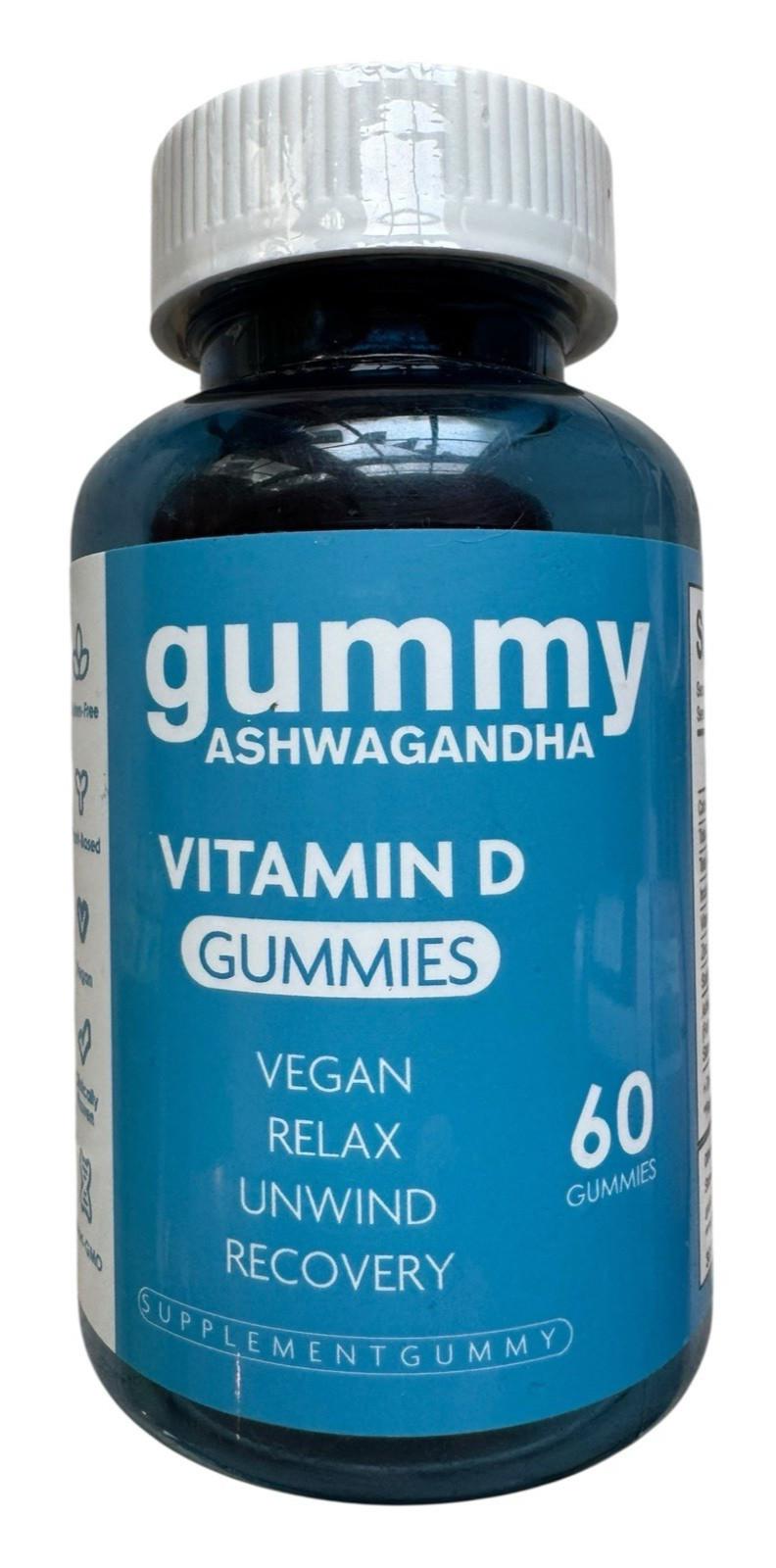 Ashwagandha + Vitamin D Gummies for Stress Support – 60 Count – Ex: 10/26