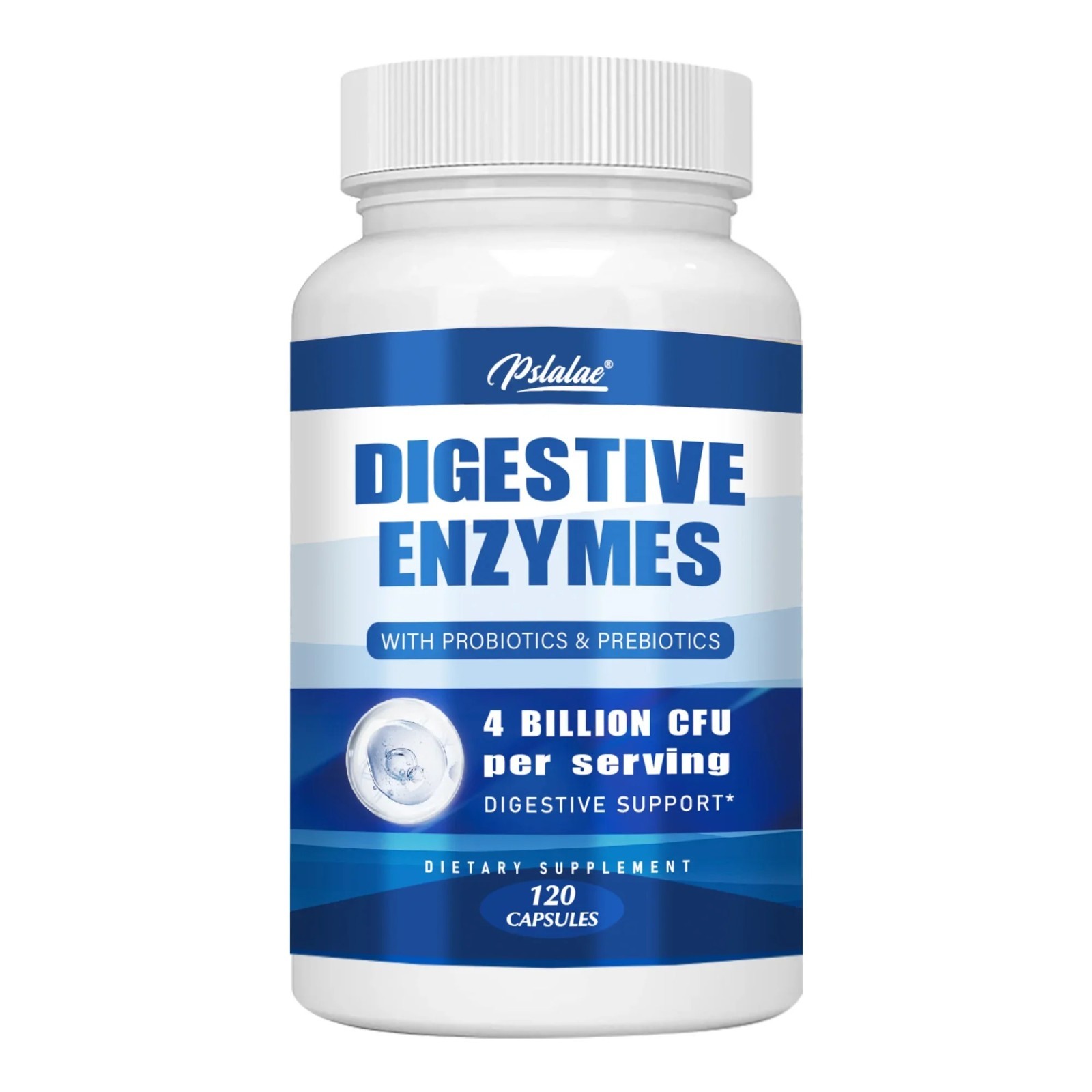 Digestive Enzymes with Probiotics & Prebiotics – Gas Relief & Gut Health – 120 C