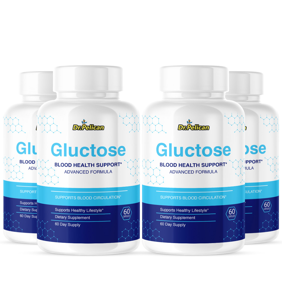 Gluctose- Blood Support- 4 Bottles- 240 Capsules