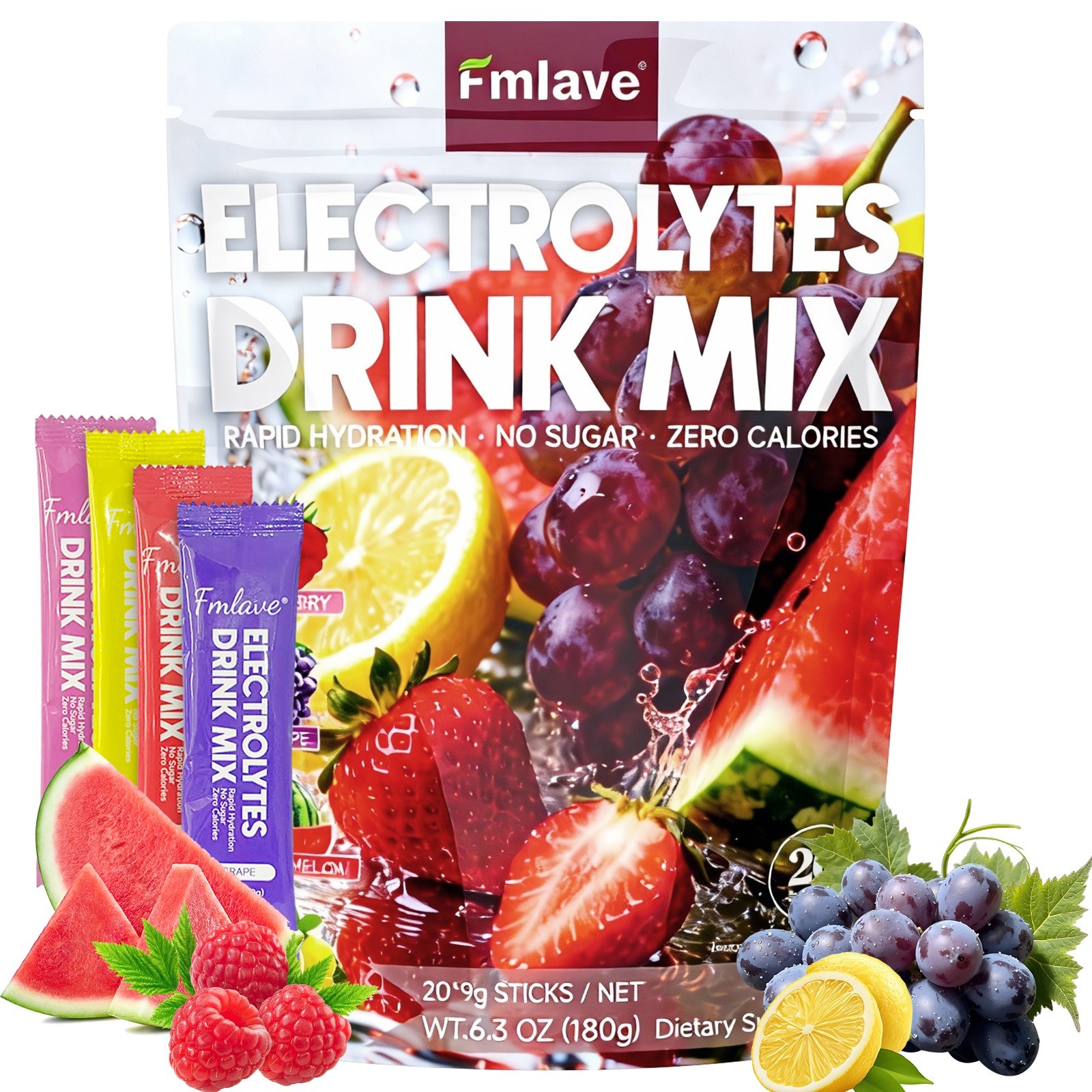 Electrolytes Powder Hydration Packets | Sugar Free Recovery Electrolyte Drink US