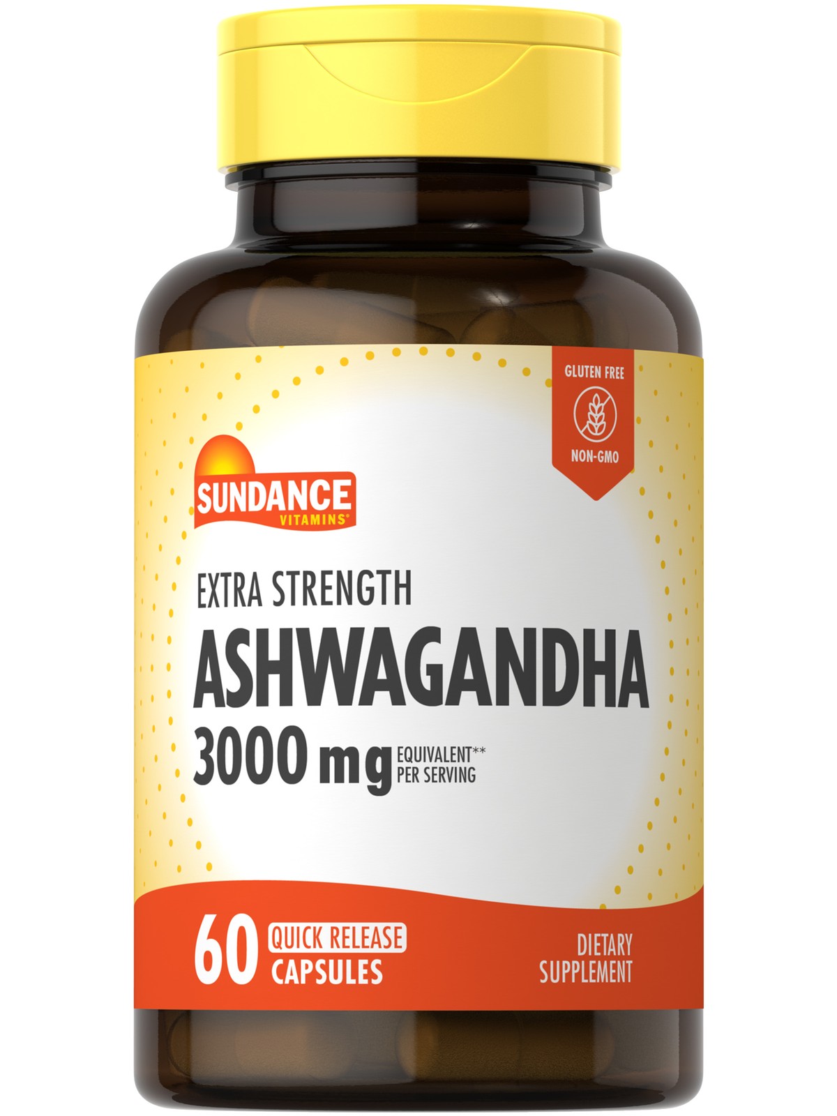 Ashwagandha Capsules 3000mg | 60 Count | Black Pepper Extract | by Sundance