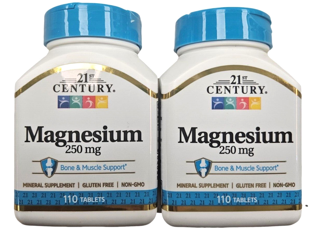 21st Century MAGNESIUM OXIDE  250mg 110ct Tablets ( 2 bottles ) —