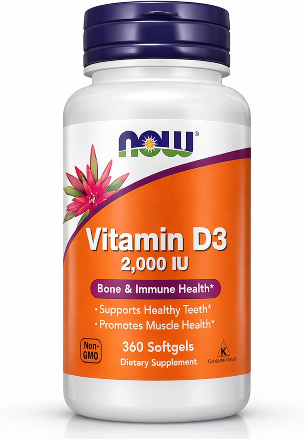 – Vitamin D-3 2000 IU High Potency, Structural Support* 360 Softgels