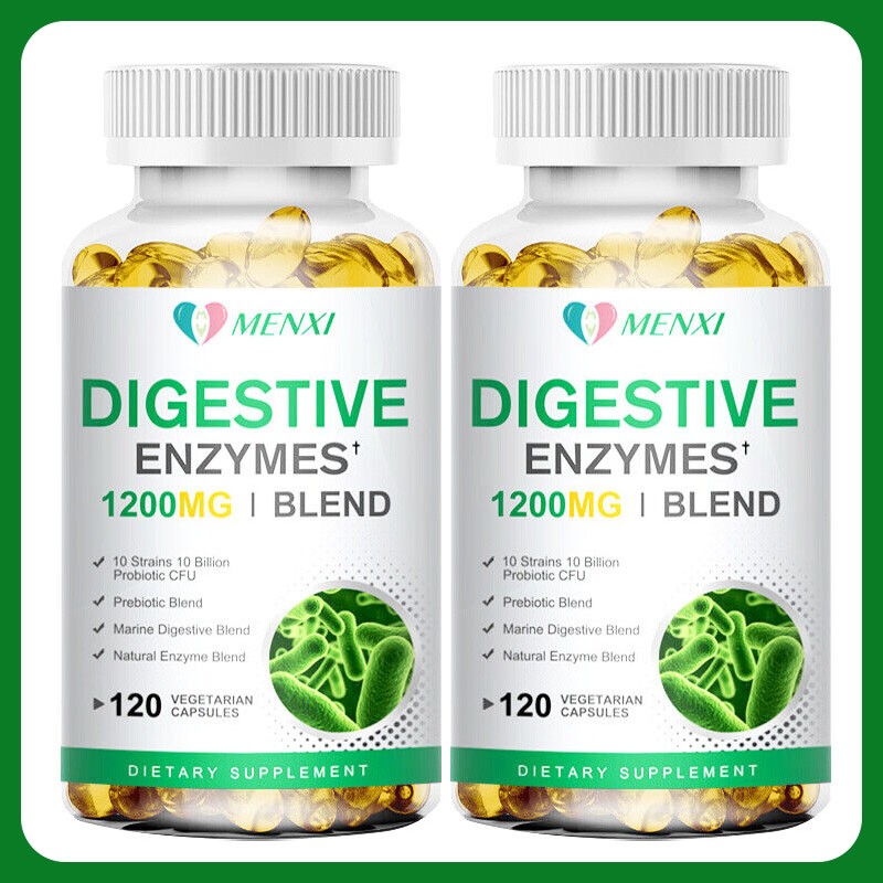 240 Digestive Enzymes Prebiotic & Probiotics Gas, Constipation & Bloating Relief