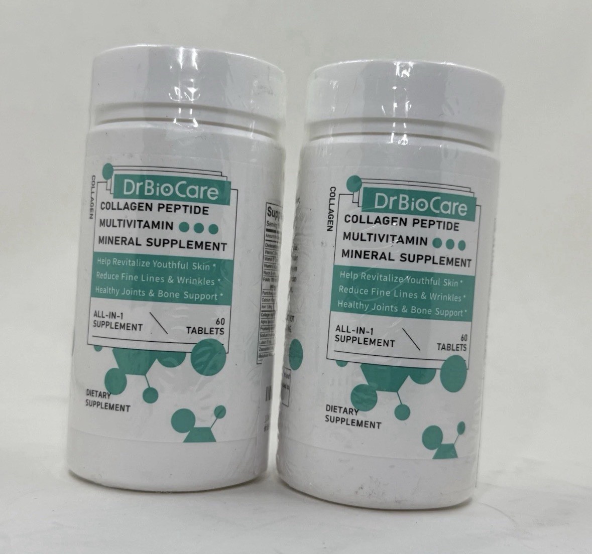 Dr BioCare Collagen Peptide Multivitamin Mineral Supplement 60 Tablets 2 Pack