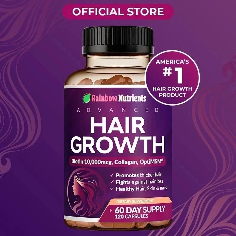 NEW Advanced Hair Growth Biotin 10000mcg with Collagen