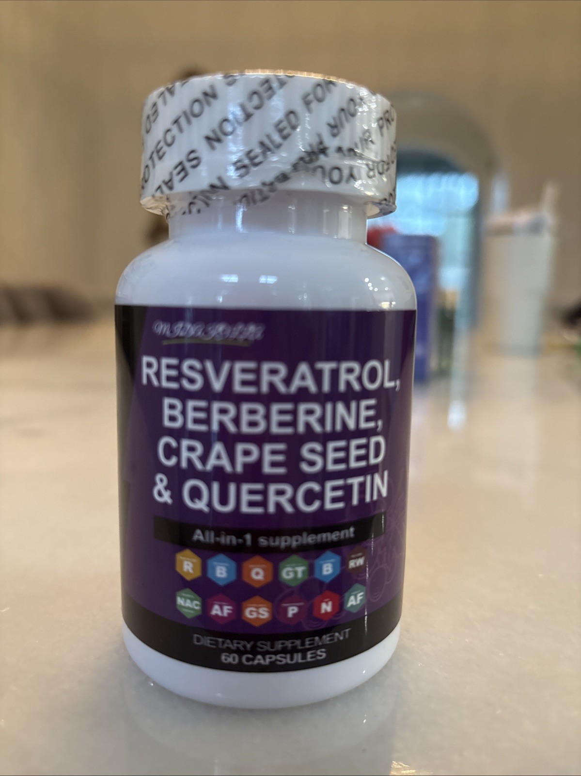 Resveratrol Berberine Grape Seed Extract Quercetin Green Tea Extract Polyphen…