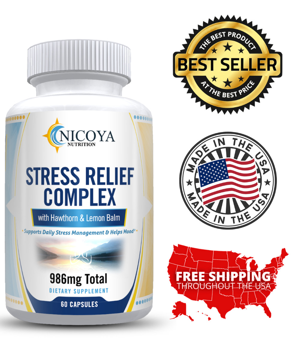Natural Stress Relief 986MG | Mood Boosting, Anti Anxiety, Clarity & Energy