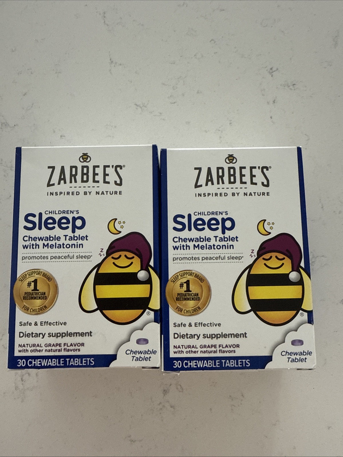 Zarbee’s Naturals Children’s Sleep Melatonin Supplement Chewable 30 (set Of 2)