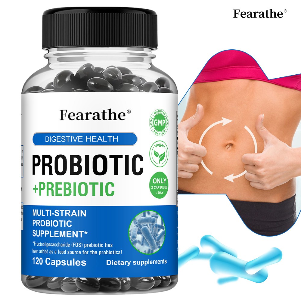 Probiotic+Prebiotic Multi-Strain Probiotic Bloat & Regularity Support 30-120Caps
