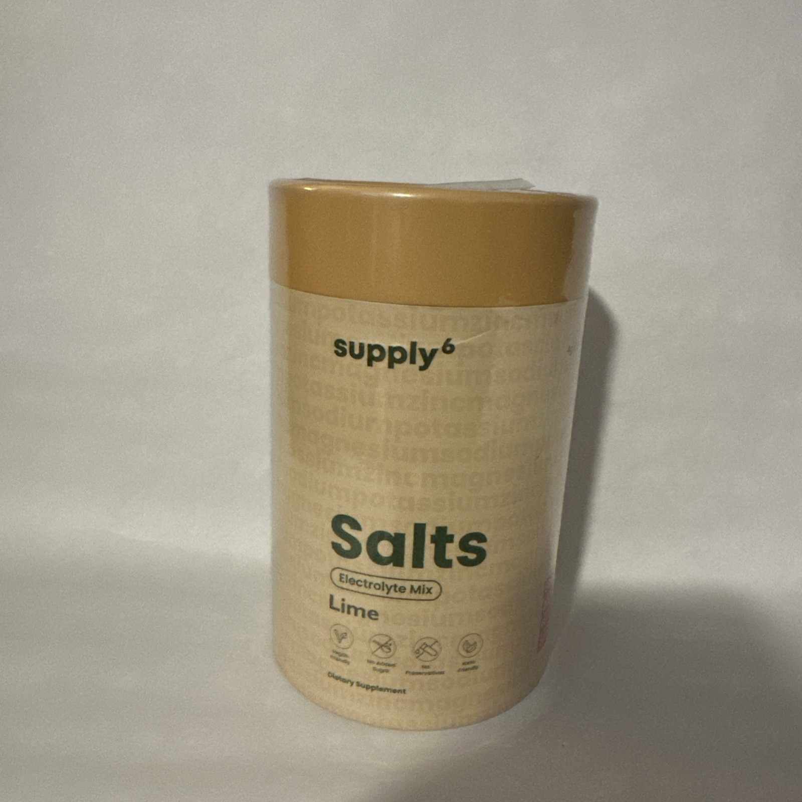 Supply6 Salts | Electrolyte Mix | Zero Added Sugar, (36 Servings, Lemon Lime)