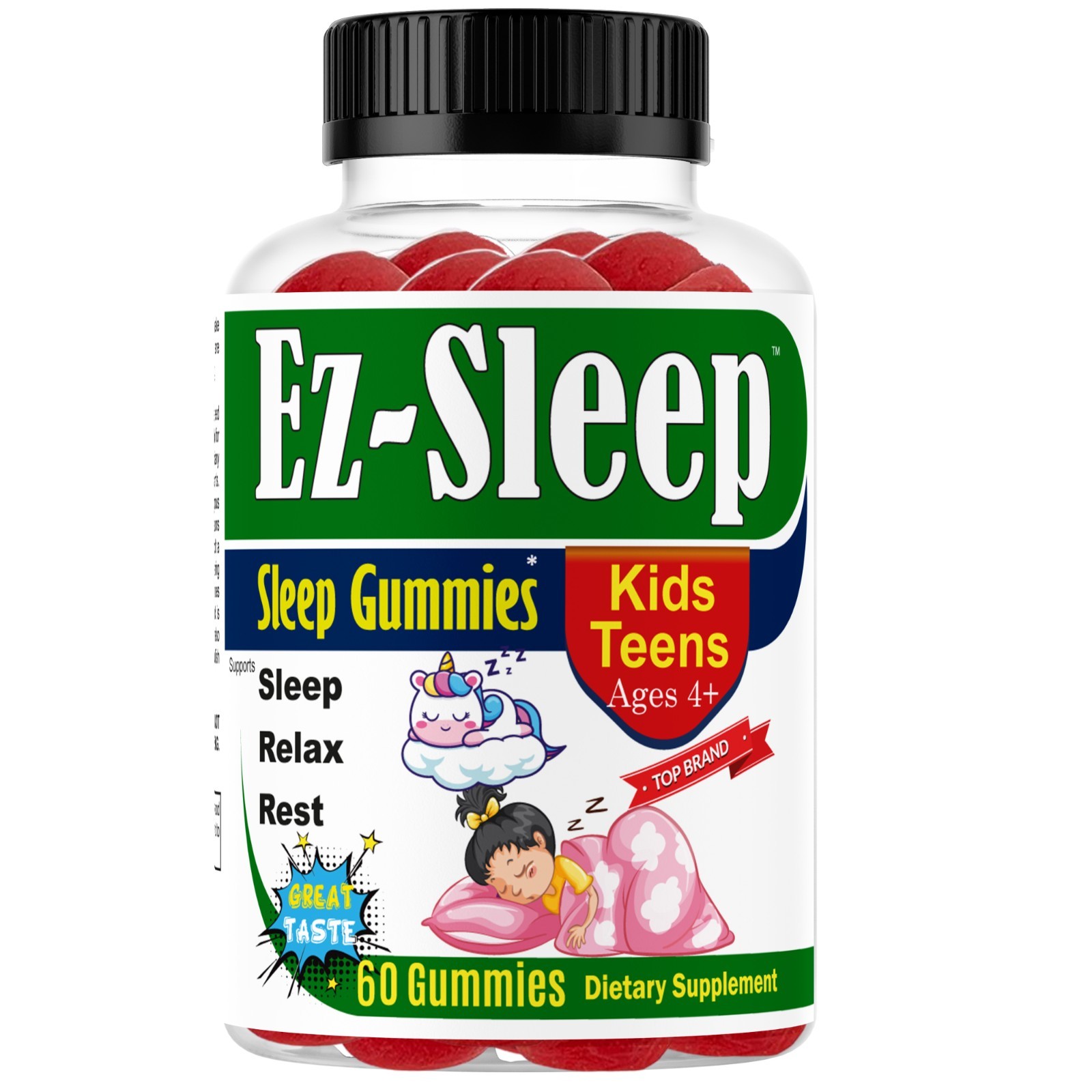 Sleep Melatonin Gummies for Kids – Vegan Sleep Gummies for Relaxation & Calm 60G
