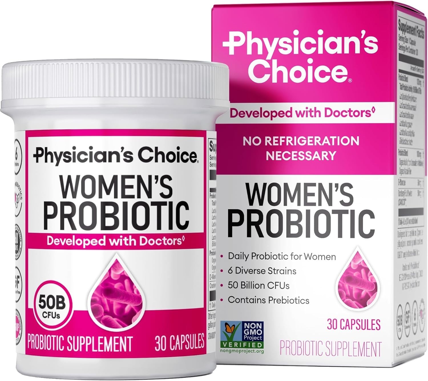 Physician’s CHOICE Probiotics for Women – PH Balance  50 Billion CFU -30 CT