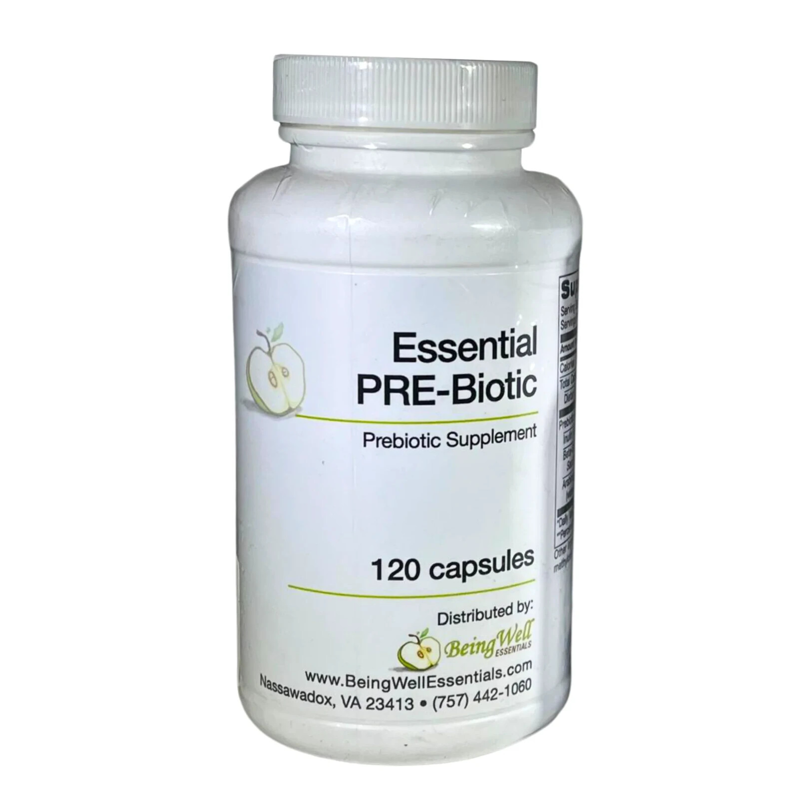 Essential Prebiotic  Capsules – Gut Health Supplement 120 vegetarian capsules