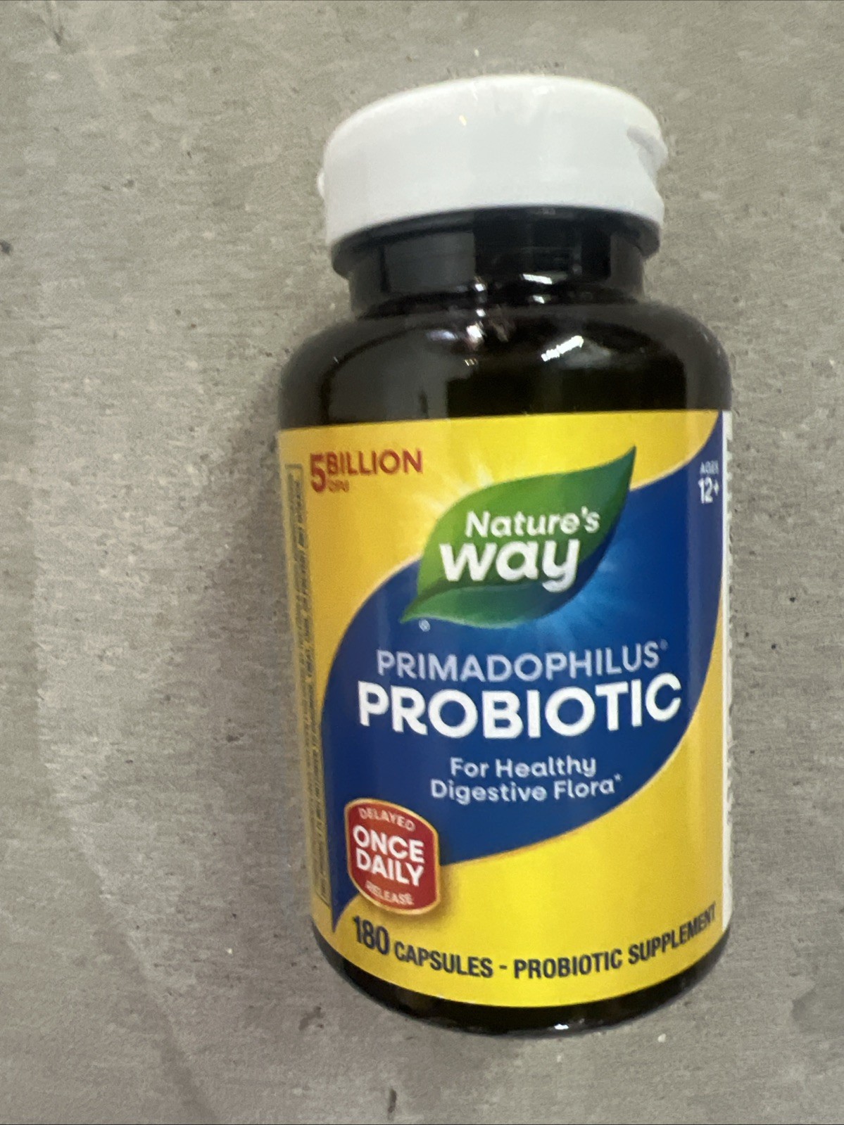 Nature’s Way Primadophilus Probiotic 180 Capsules 5 Billion CFU Delayed Release