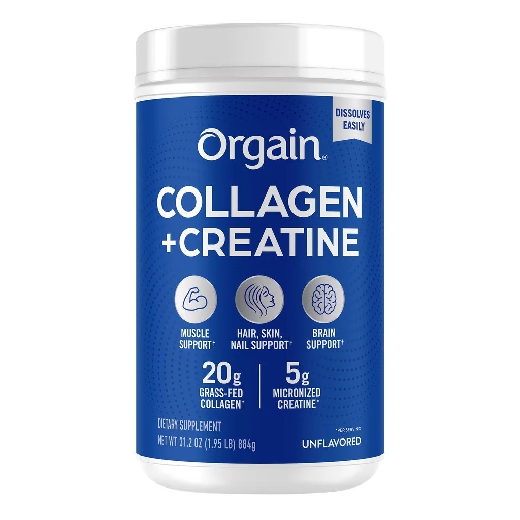 COLLAGEN PEPTIDES CREATINE MONOHYDRATE SUPPLEMENT FOR WOMEN ORGAIN POWDER 1.95lb