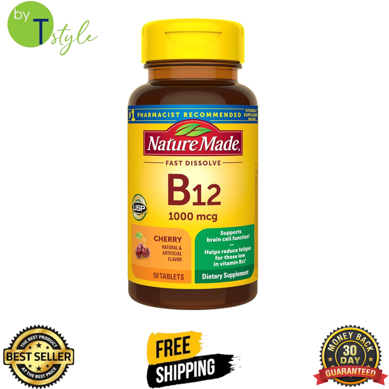 Nature Made Vitamin B12 1000mg for Energy Metabolism Support 50 Ct (Exp. 11/26)