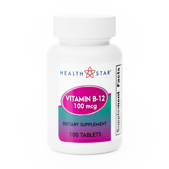HEALTH STAR VIT B12 100MCG TAB 100 GERI   cyanocobalamin (vitamin B-12) ORAL TAB